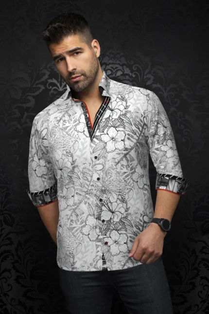 Au Noir Stretch Shirt | Alvarado White